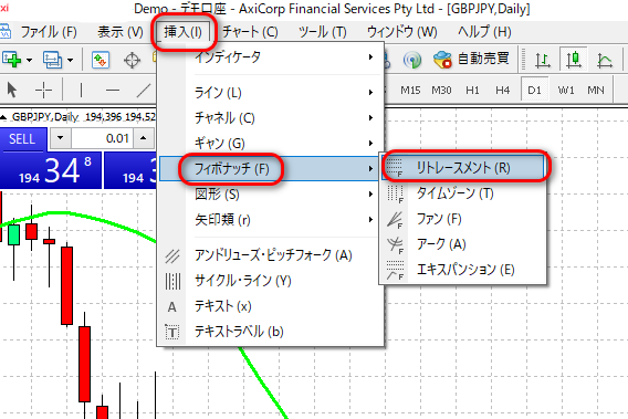 フィボナッチをMT4で使う方法
